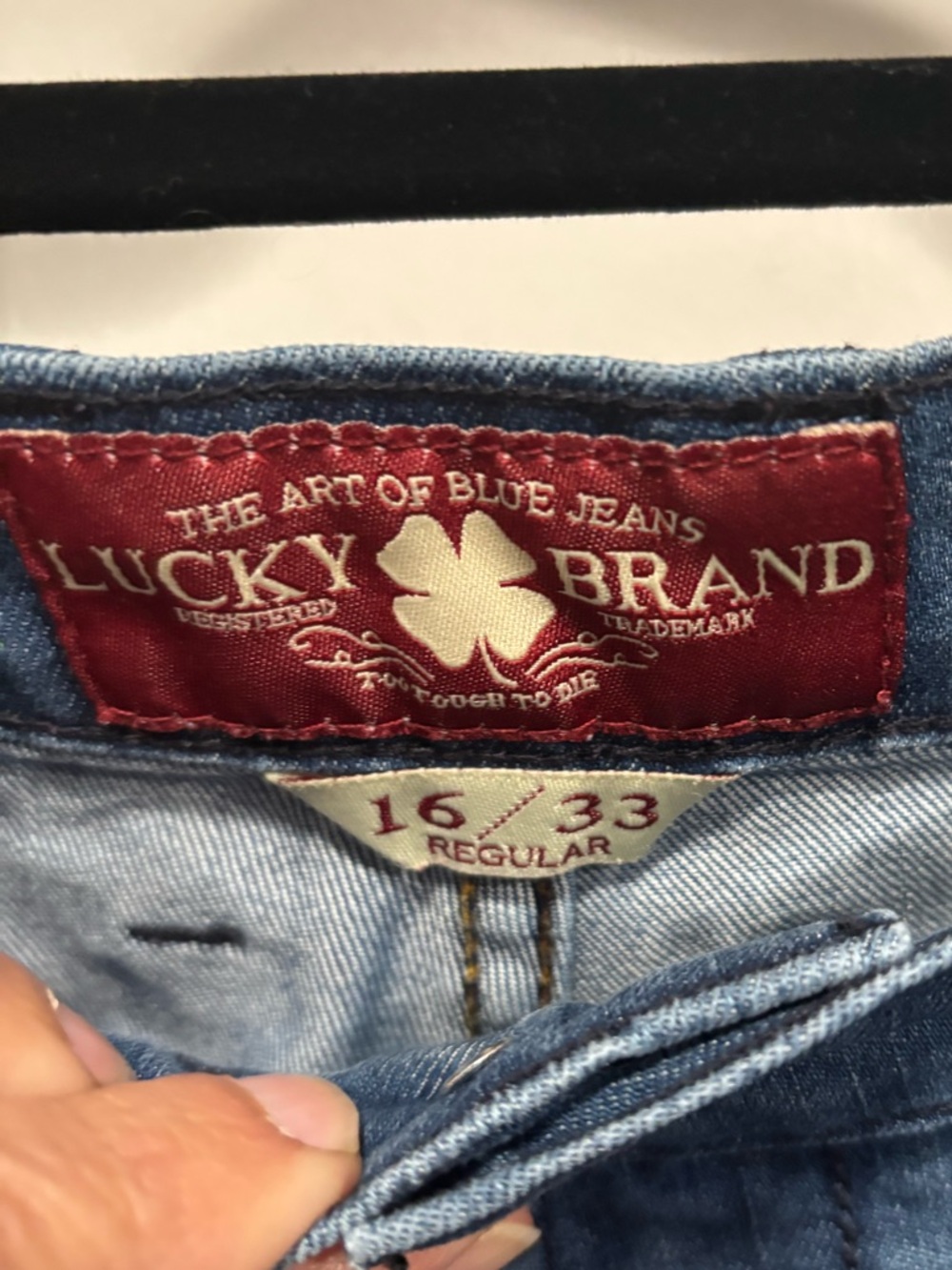 Lucky Brand Blue Flare Jeans Size 16 - Picture 2 of 11